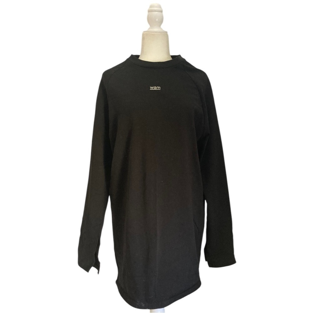 Moussy Studiowear Longline Sweatshirt Dress Black size Small